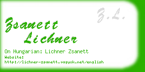 zsanett lichner business card